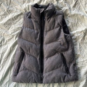 Gap gray wool zipper vest
